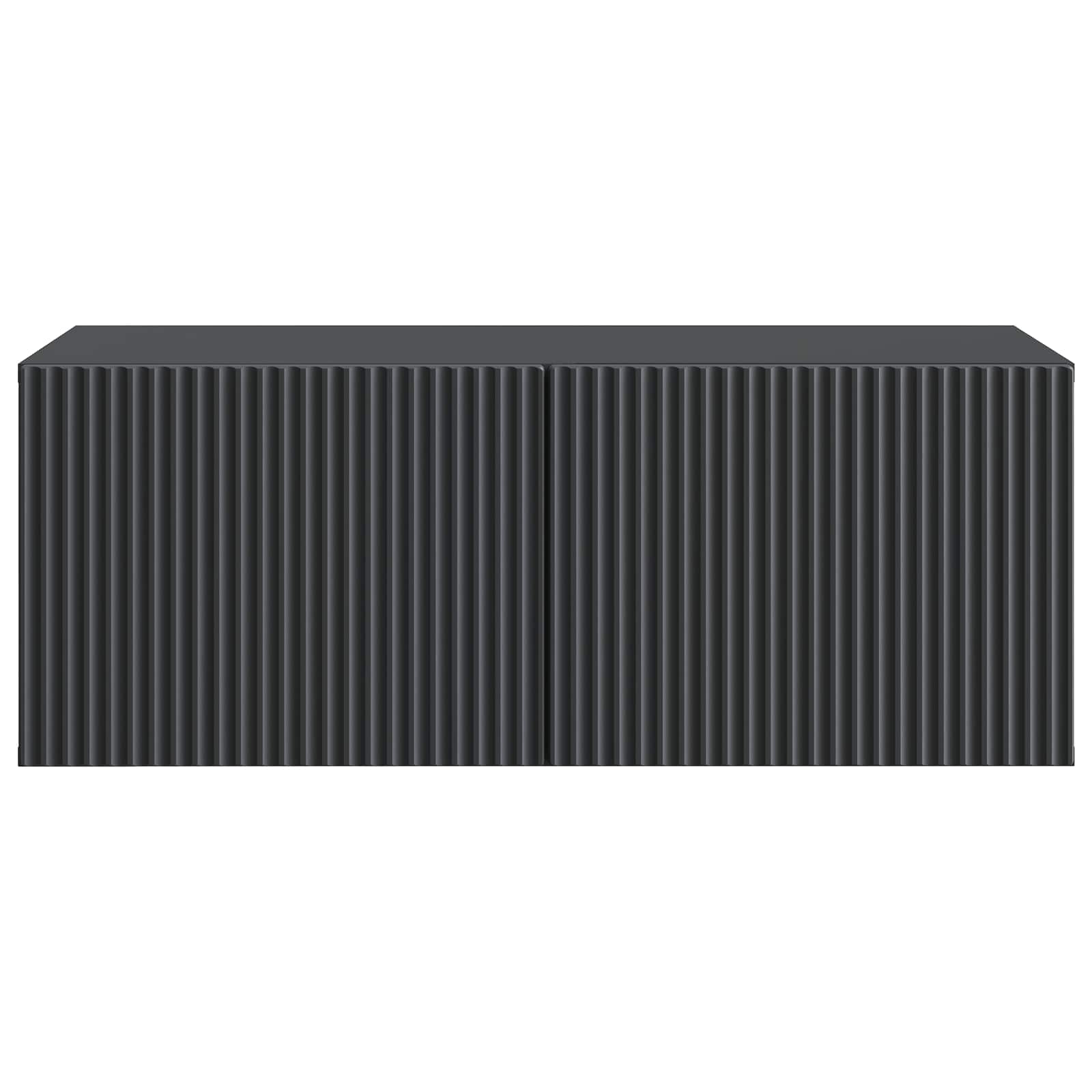 Wandmontierter TV-Schrank 78,5 x 41 x 30 cm Schwarz