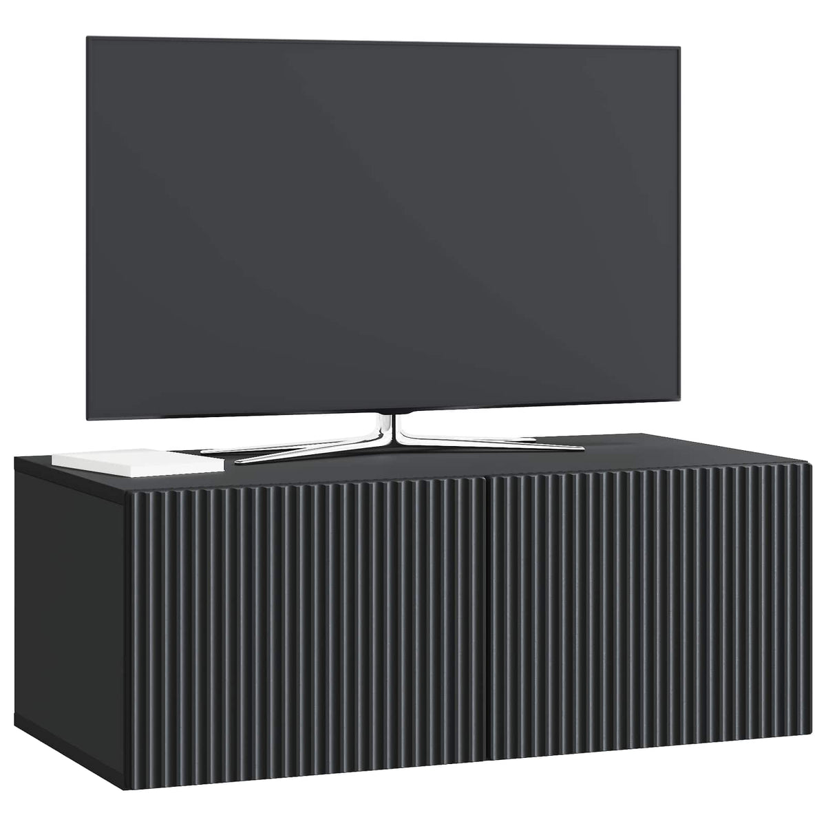 Wandmontierter TV-Schrank 78,5 x 41 x 30 cm Schwarz