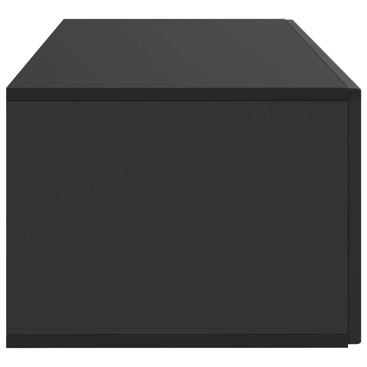Wandmontierter TV-Schrank 78,5 x 41 x 30 cm Schwarz