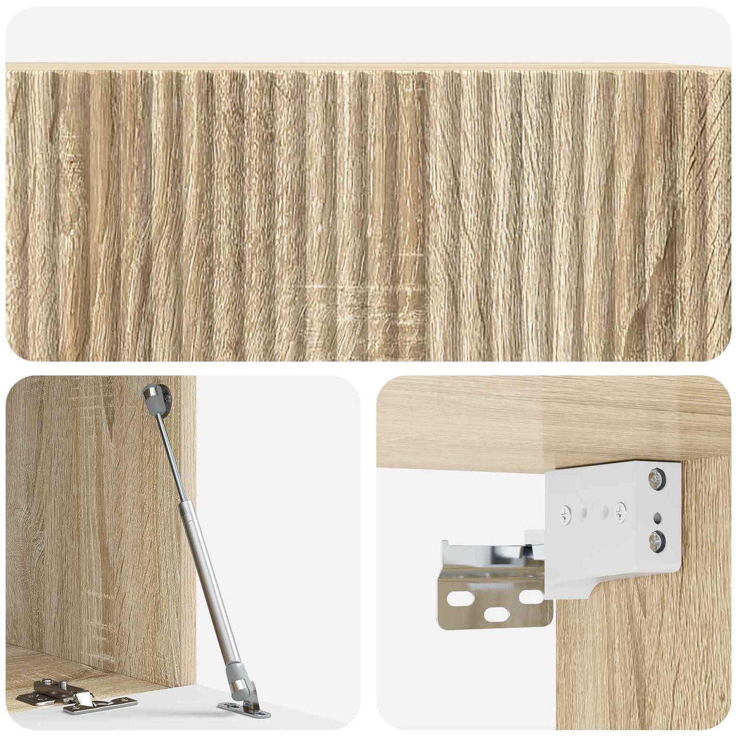 Wandmontierter TV-Schrank 78,5 x 41 x 30 cm Sonoma-Eiche