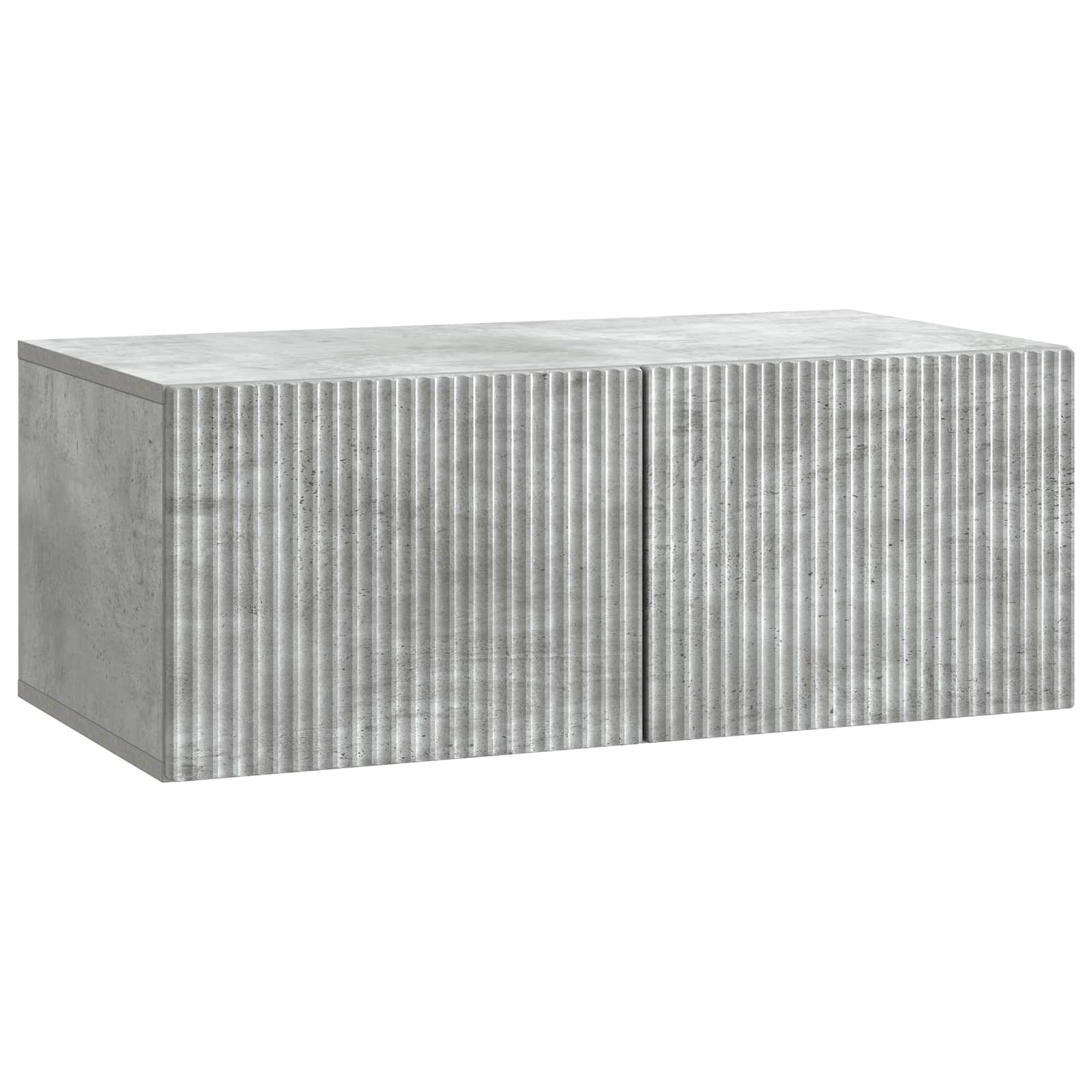 Wandmontierter TV-Schrank 78,5 x 41 x 30 cm Betongrau