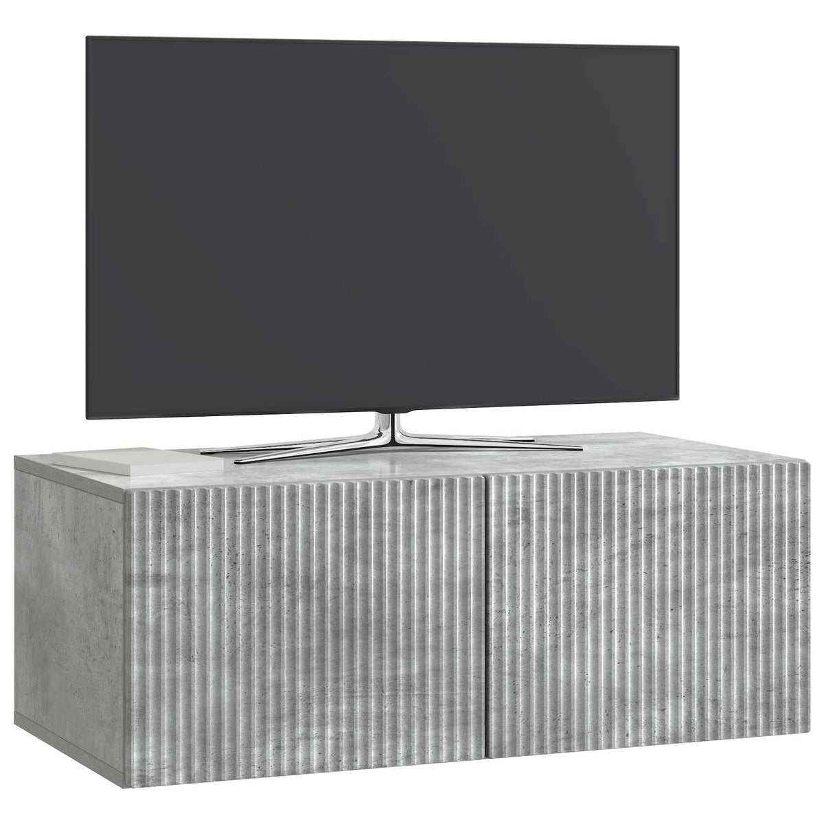 Wandmontierter TV-Schrank 78,5 x 41 x 30 cm Betongrau