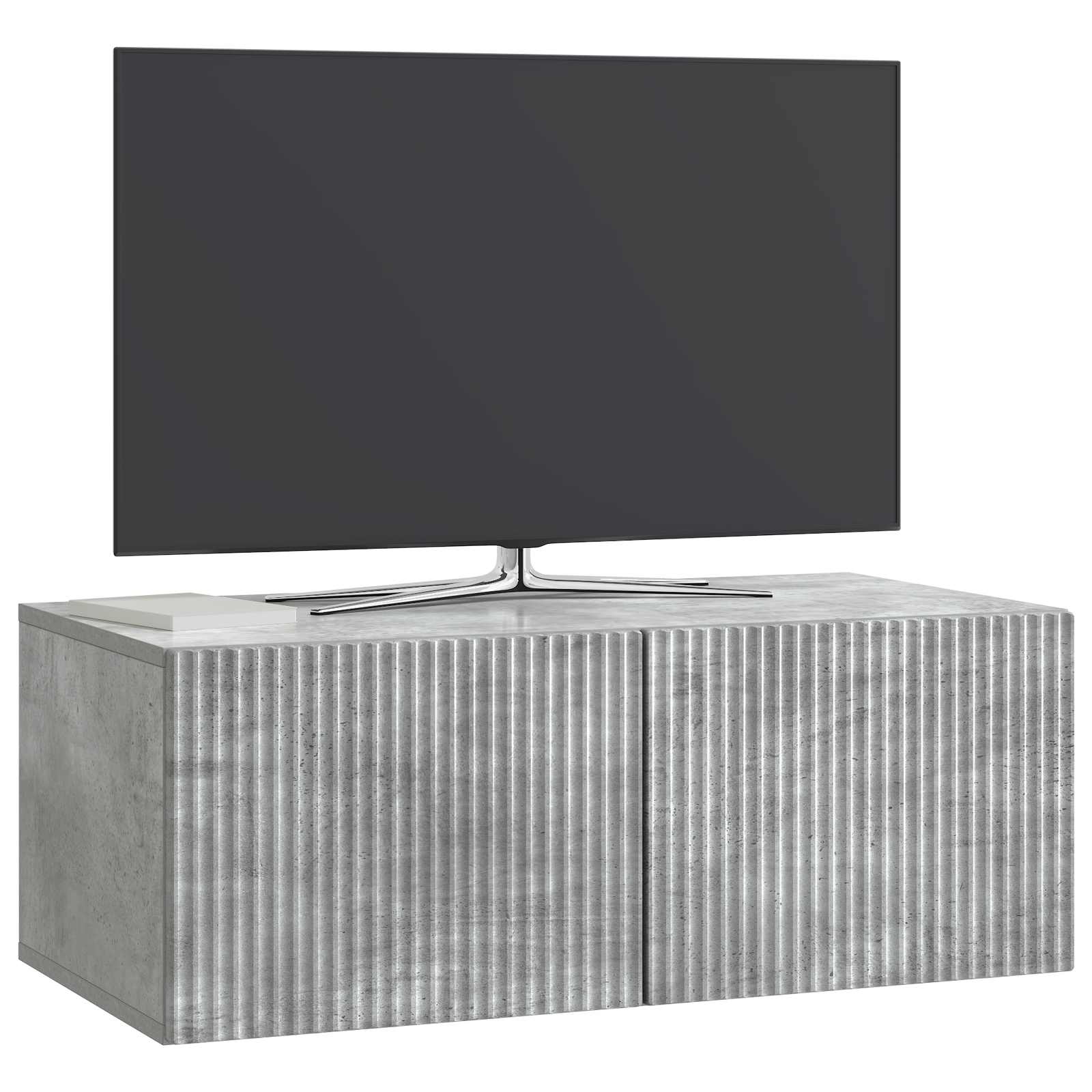 Wandmontierter TV-Schrank 78,5 x 41 x 30 cm Betongrau