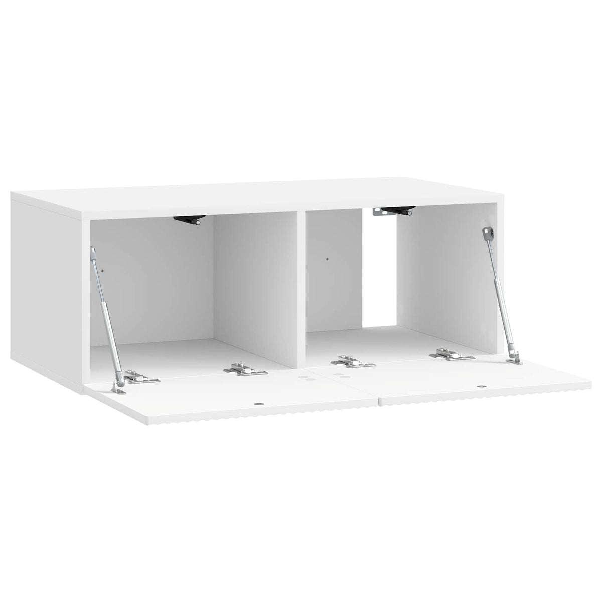 Wandmontierter TV-Schrank 78,5 x 41 x 30 cm Hochglanz Weiß