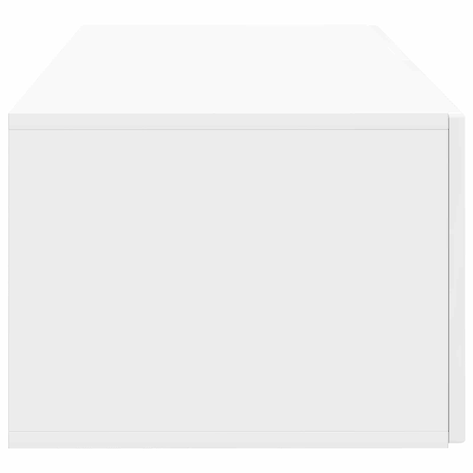 Wandmontierter TV-Schrank 78,5 x 41 x 30 cm Hochglanz Weiß