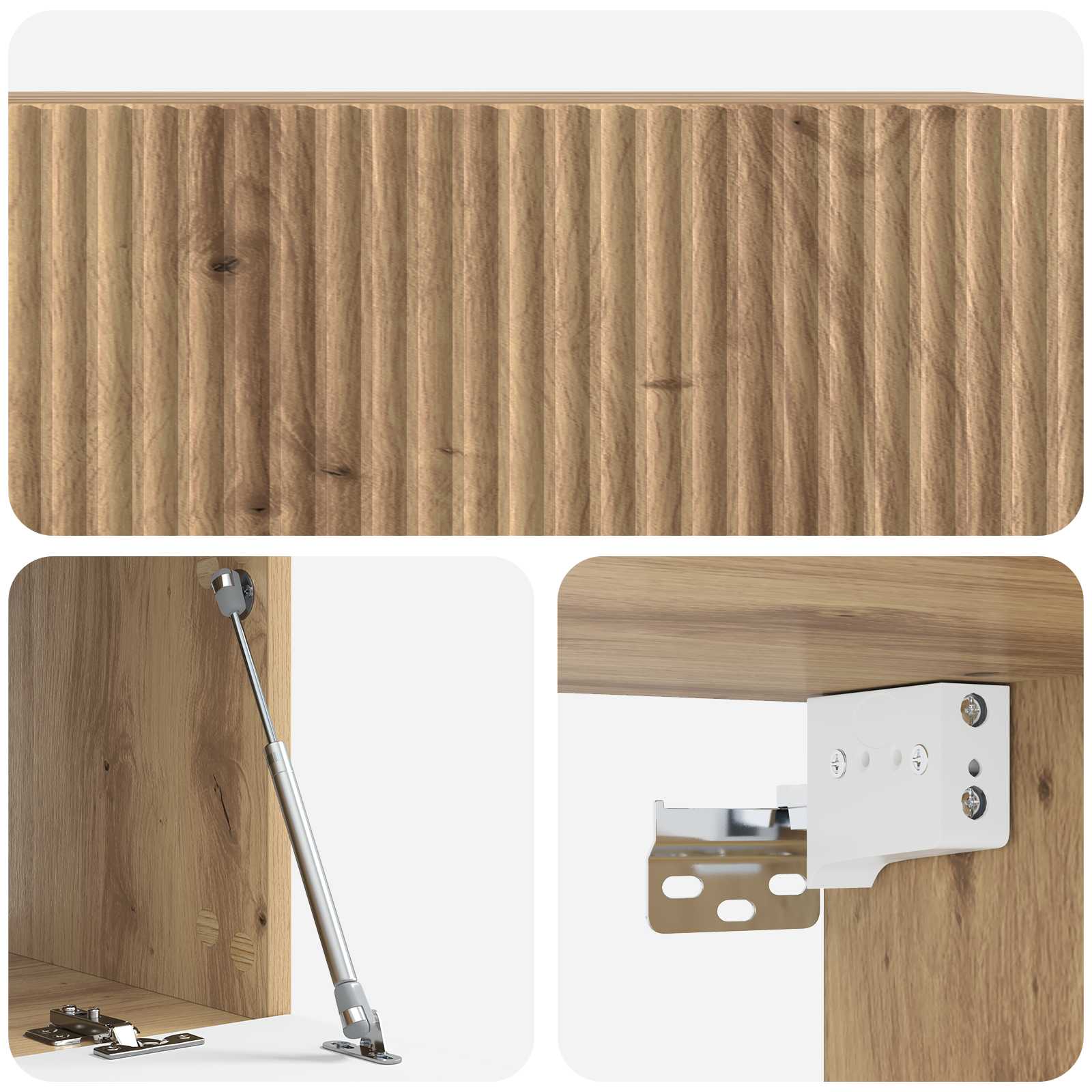 Wandmontierter TV-Schrank 78,5 x 41 x 30 cm Artisan-Eiche