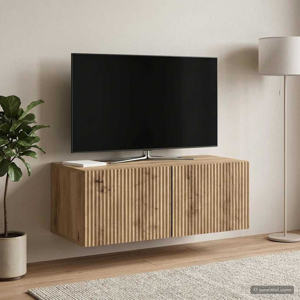 Wandmontierter TV-Schrank 78,5 x 41 x 30 cm Artisan-Eiche