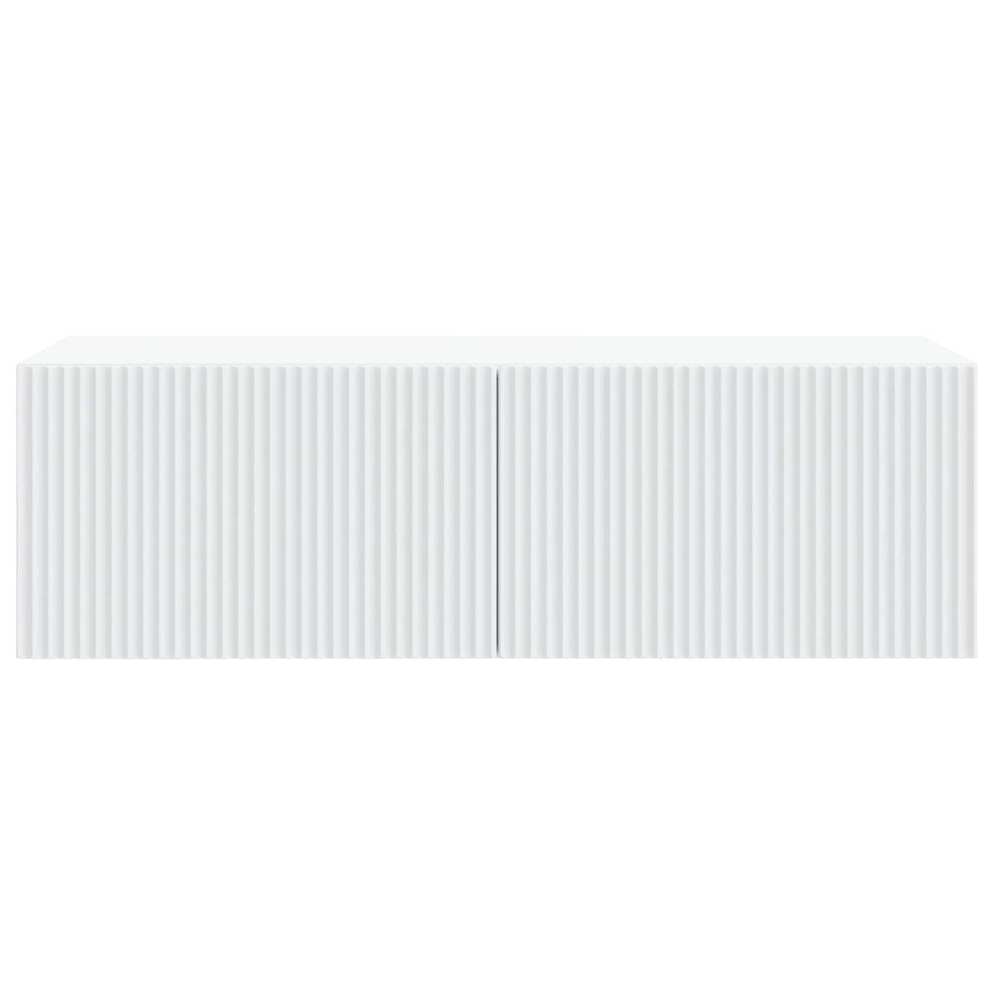 Wandmontierter TV-Schrank Weiß 98 x 41 x 30 cm Holzwerkstoff