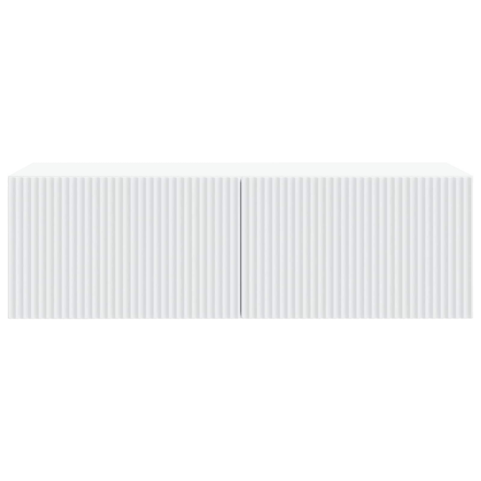 Wandmontierter TV-Schrank Weiß 98 x 41 x 30 cm Holzwerkstoff
