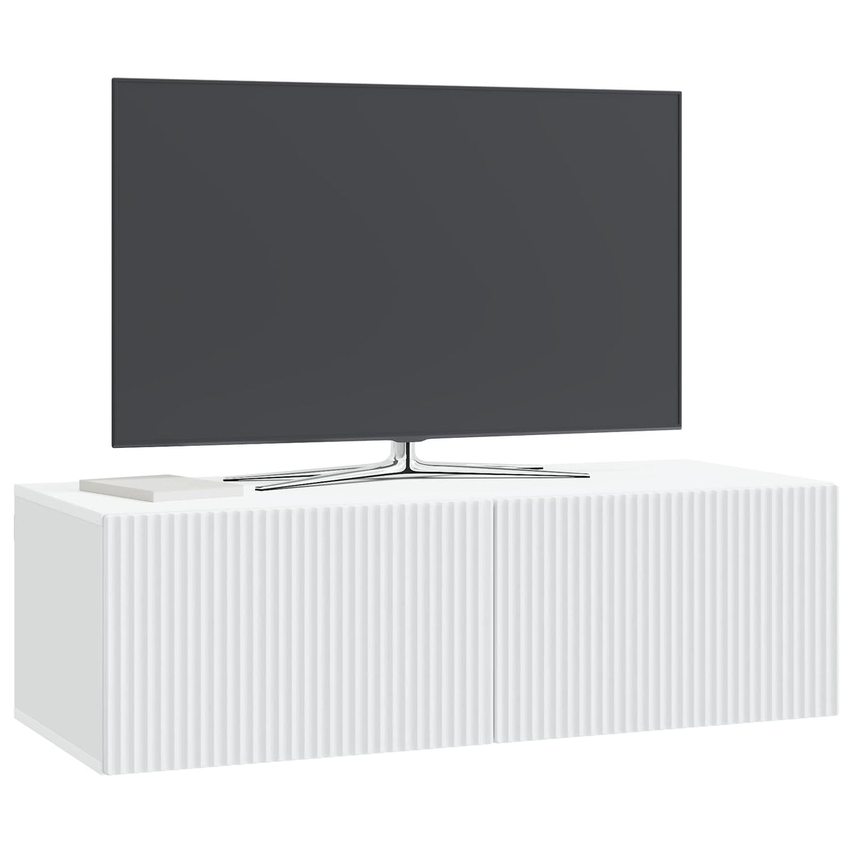 Wandmontierter TV-Schrank Weiß 98 x 41 x 30 cm Holzwerkstoff