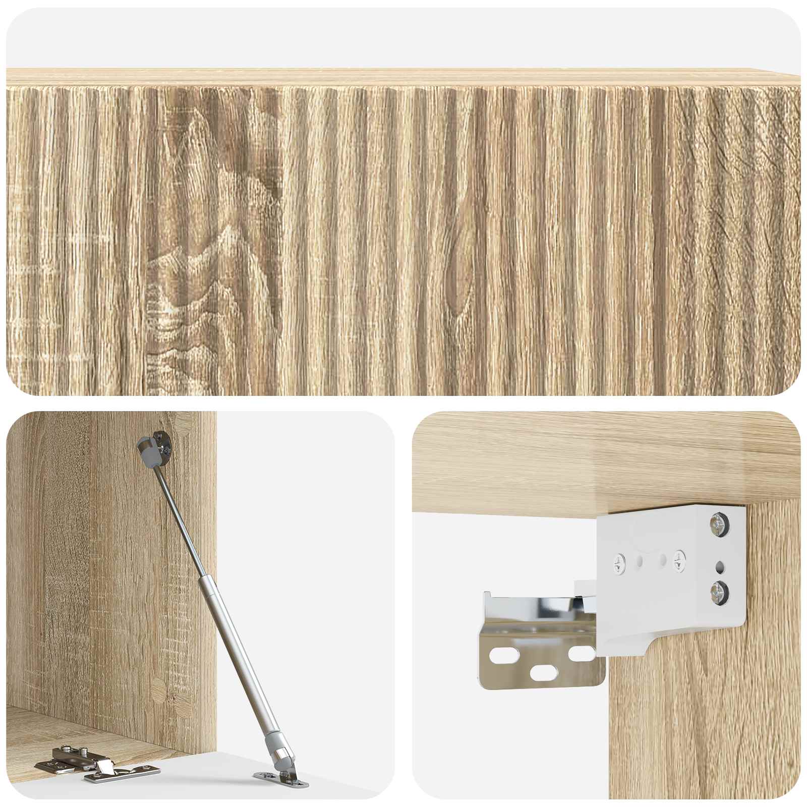Wandmontierter TV-Schrank 98 x 41 x 30 cm Sonoma-Eiche