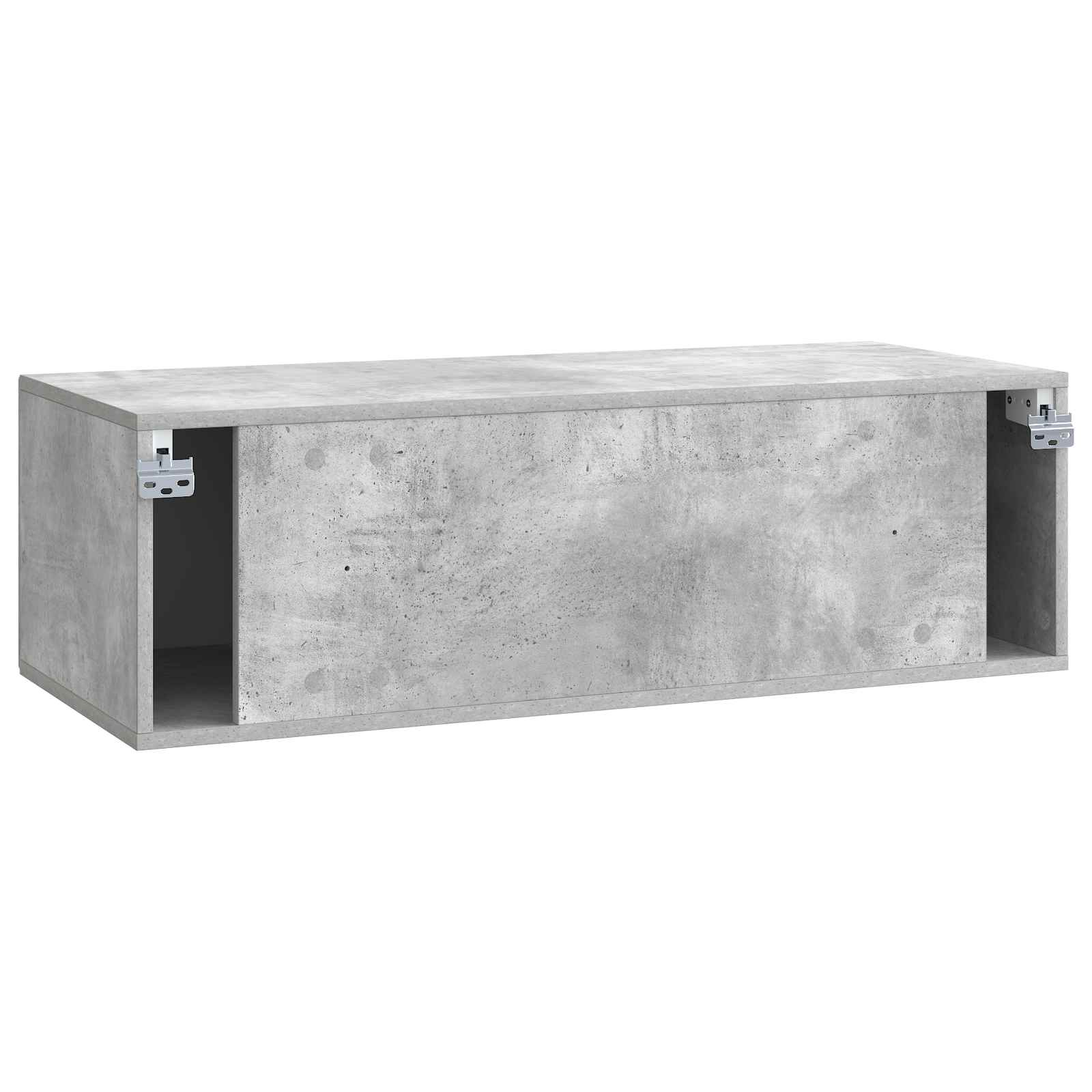 Wandmontierter TV-Schrank 98 x 41 x 30 cm Betongrau
