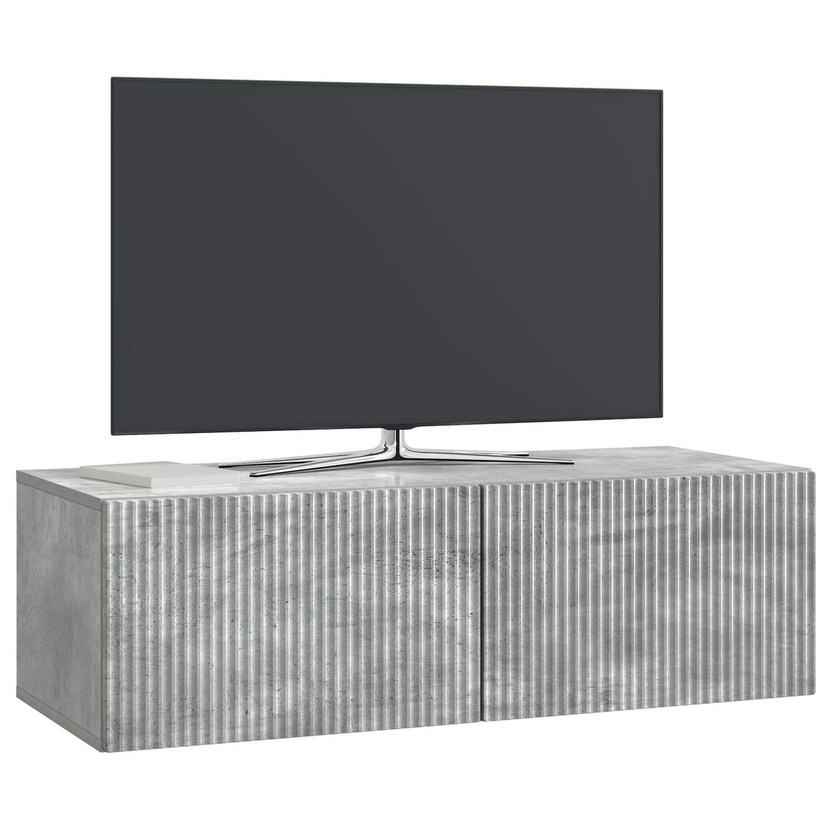 Wandmontierter TV-Schrank 98 x 41 x 30 cm Betongrau