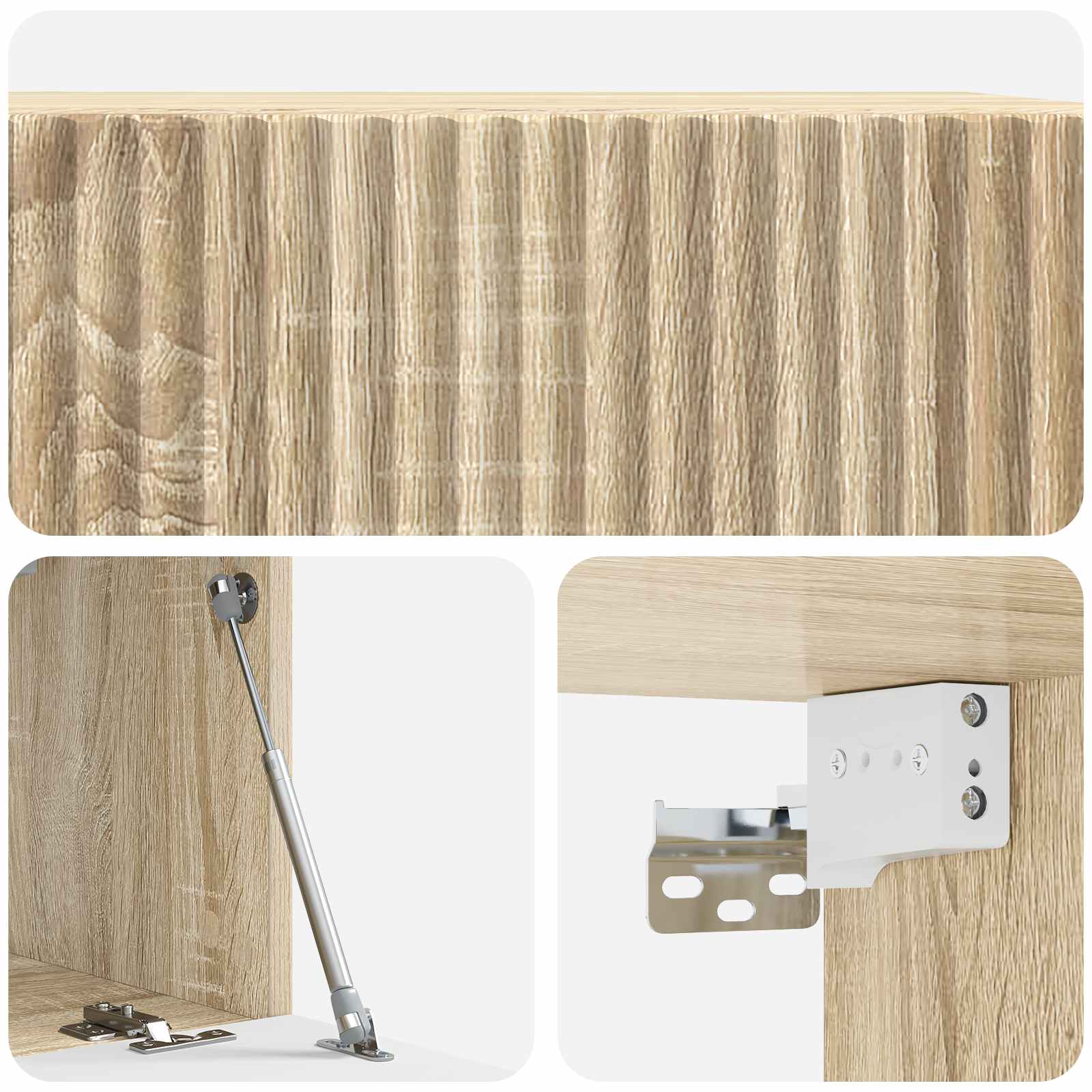 Wandmontierter TV-Schrank 59,5 x 31 x 30 cm Sonoma-Eiche