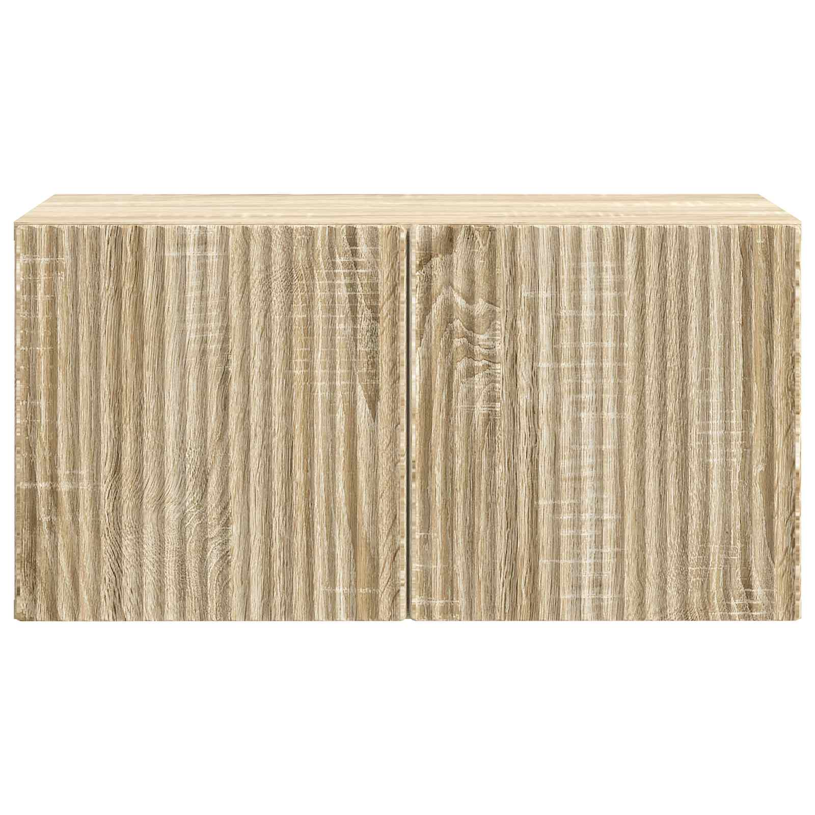 Wandmontierter TV-Schrank 59,5 x 31 x 30 cm Sonoma-Eiche