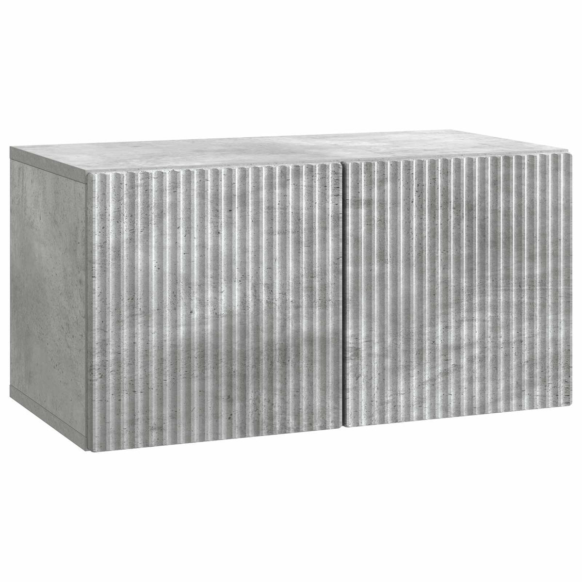 Wandmontierter TV-Schrank 59,5 x 31 x 30 cm Betongrau