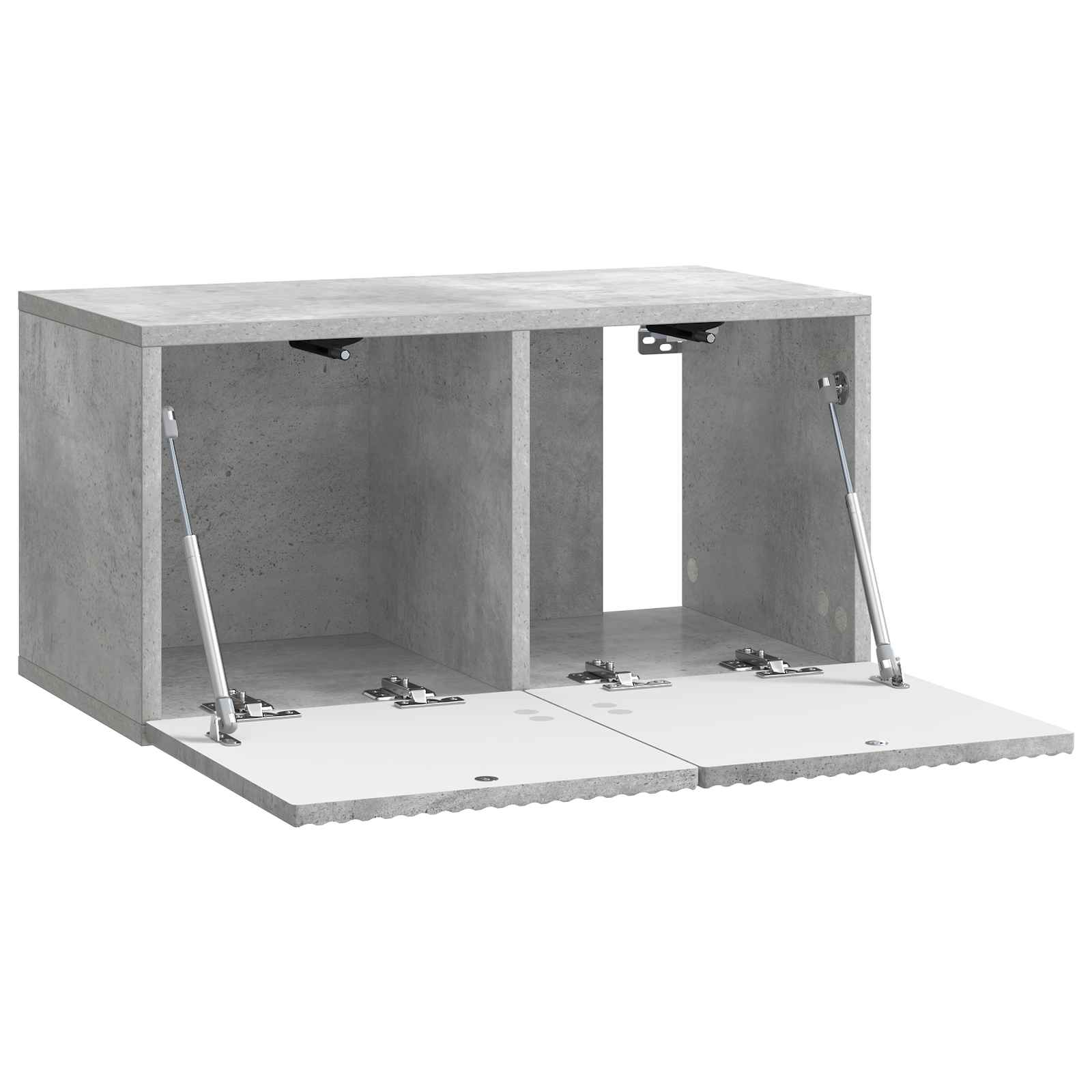 Wandmontierter TV-Schrank 59,5 x 31 x 30 cm Betongrau