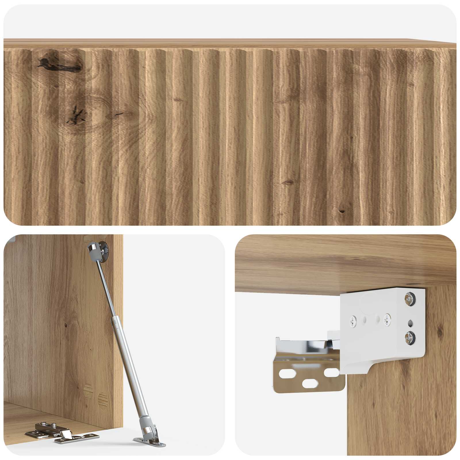 Wandmontierter TV-Schrank 59,5 x 31 x 30 cm Artisan-Eiche