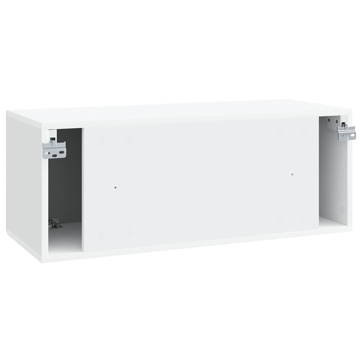 Wandmontierter TV-Schrank Weiß 78,5 x 31 x 30 cm Holzwerkstoff