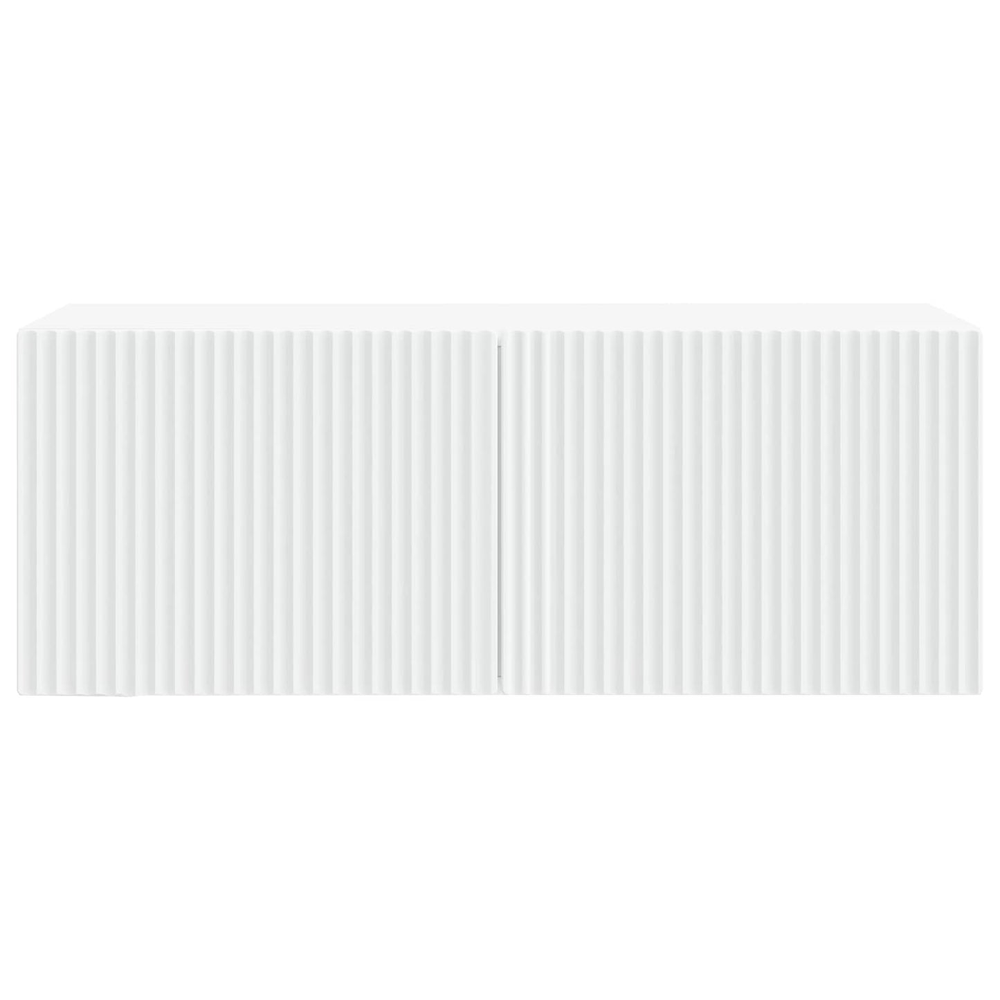 Wandmontierter TV-Schrank Weiß 78,5 x 31 x 30 cm Holzwerkstoff