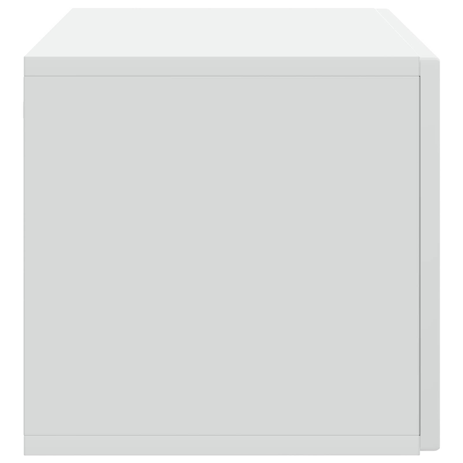 Wandmontierter TV-Schrank Weiß 78,5 x 31 x 30 cm Holzwerkstoff