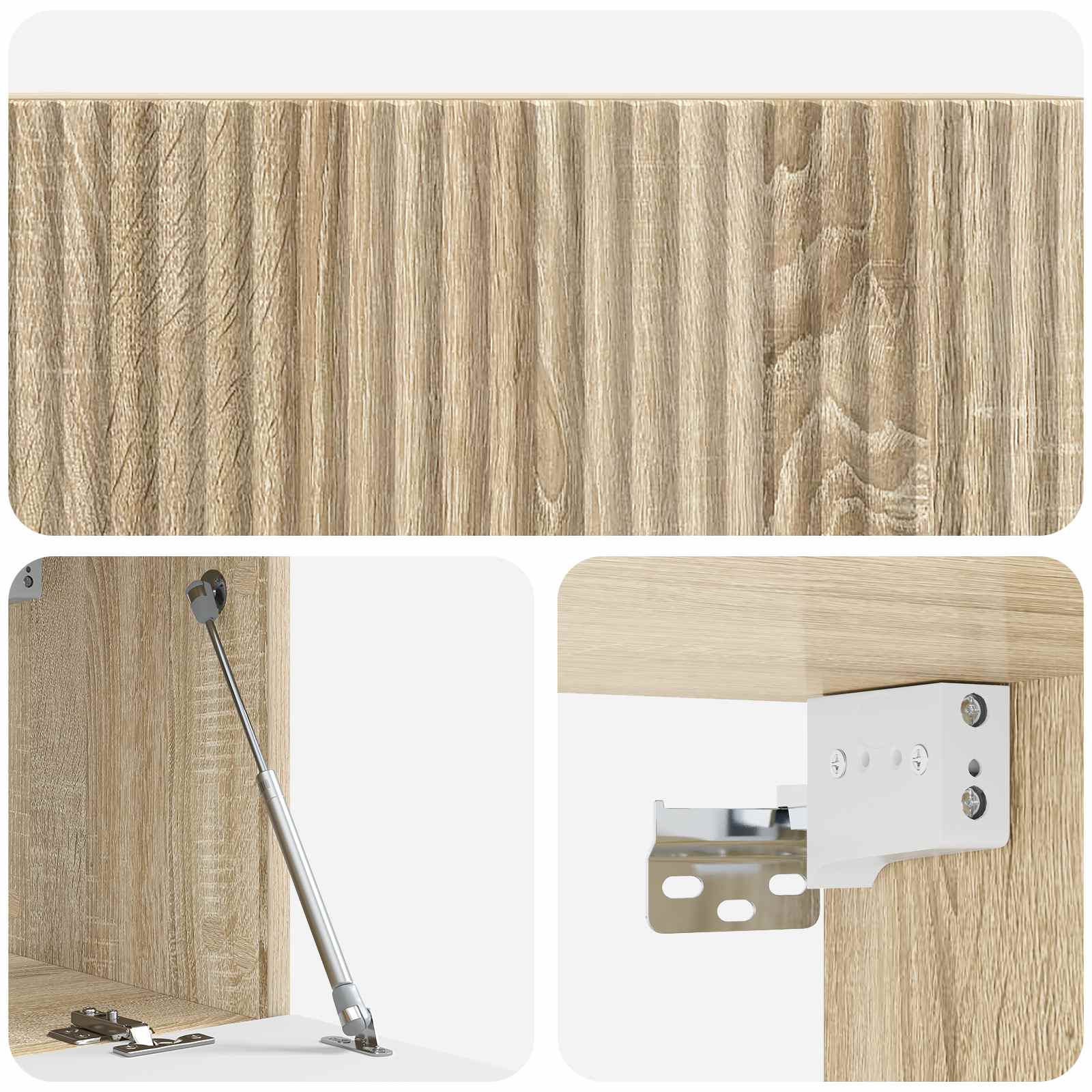 Wandmontierter TV-Schrank 78,5 x 31 x 30 cm Sonoma-Eiche