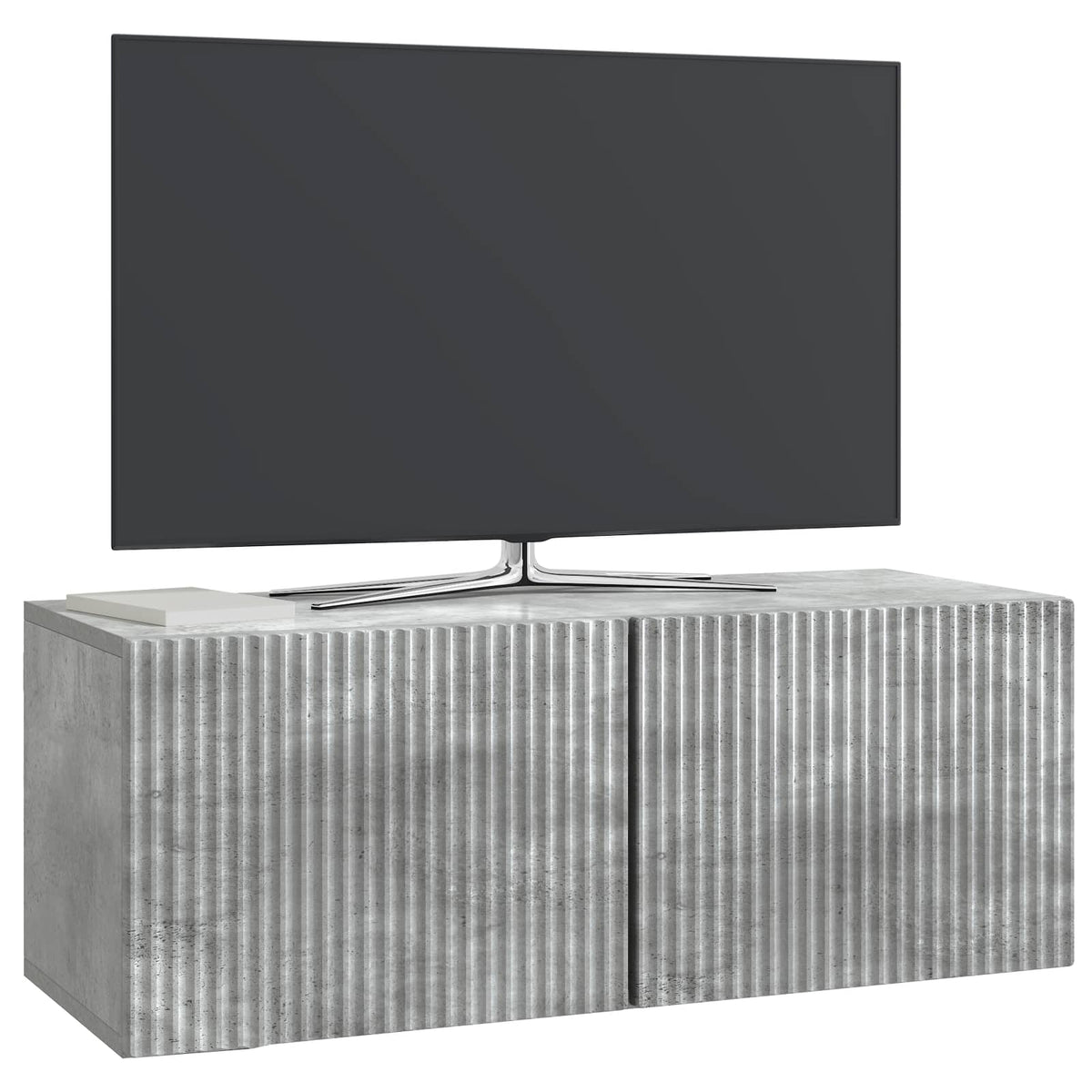 Wandmontierter TV-Schrank 78,5 x 31 x 30 cm Betongrau