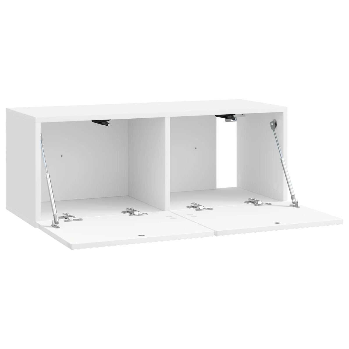 Wandmontierter TV-Schrank 78,5 x 31 x 30 cm Hochglanz Weiß