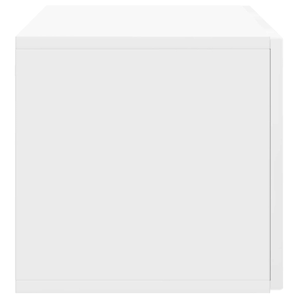 Wandmontierter TV-Schrank 78,5 x 31 x 30 cm Hochglanz Weiß