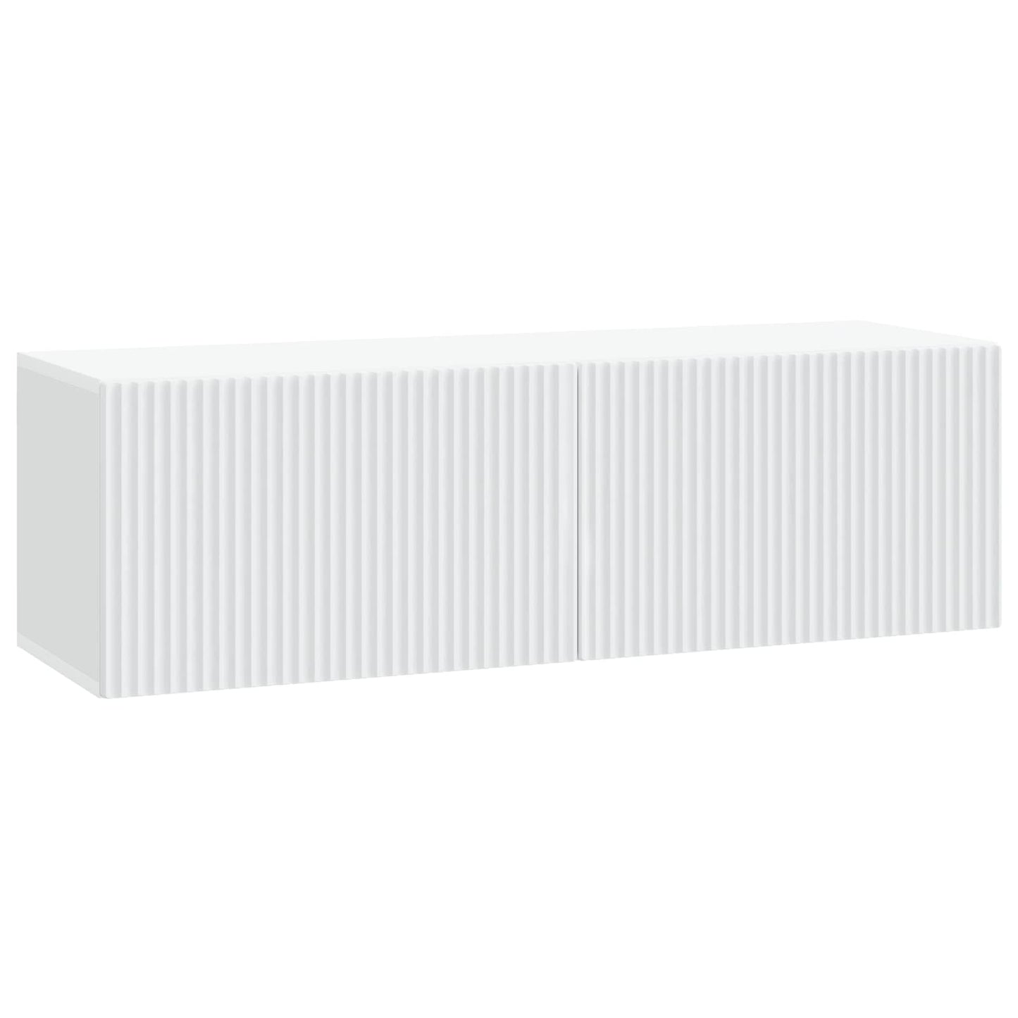 Wandmontierter TV-Schrank Weiß 98 x 31 x 30 cm Holzwerkstoff