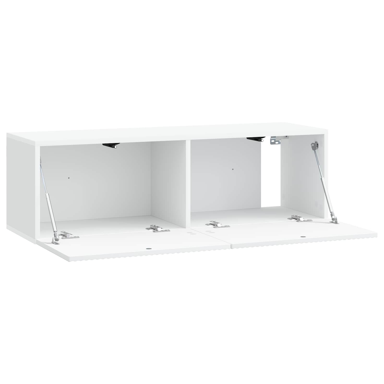 Wandmontierter TV-Schrank Weiß 98 x 31 x 30 cm Holzwerkstoff