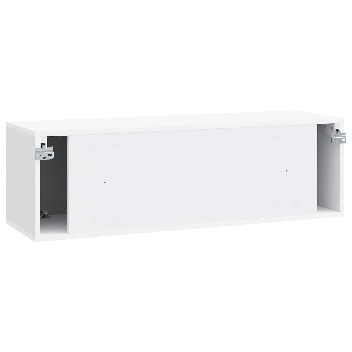 Wandmontierter TV-Schrank Weiß 98 x 31 x 30 cm Holzwerkstoff