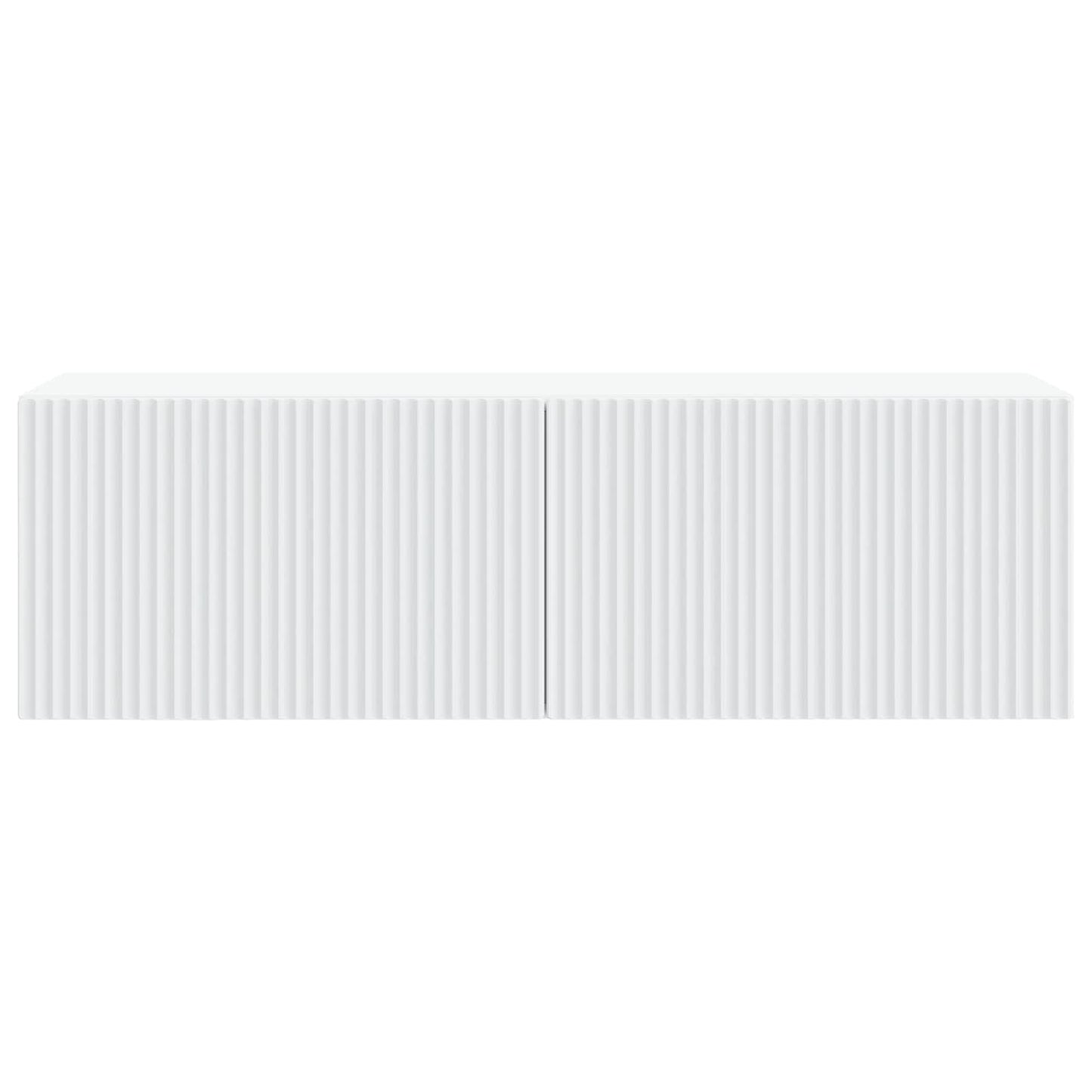 Wandmontierter TV-Schrank Weiß 98 x 31 x 30 cm Holzwerkstoff