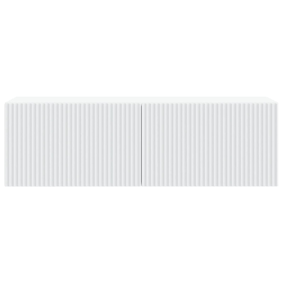 Wandmontierter TV-Schrank Weiß 98 x 31 x 30 cm Holzwerkstoff