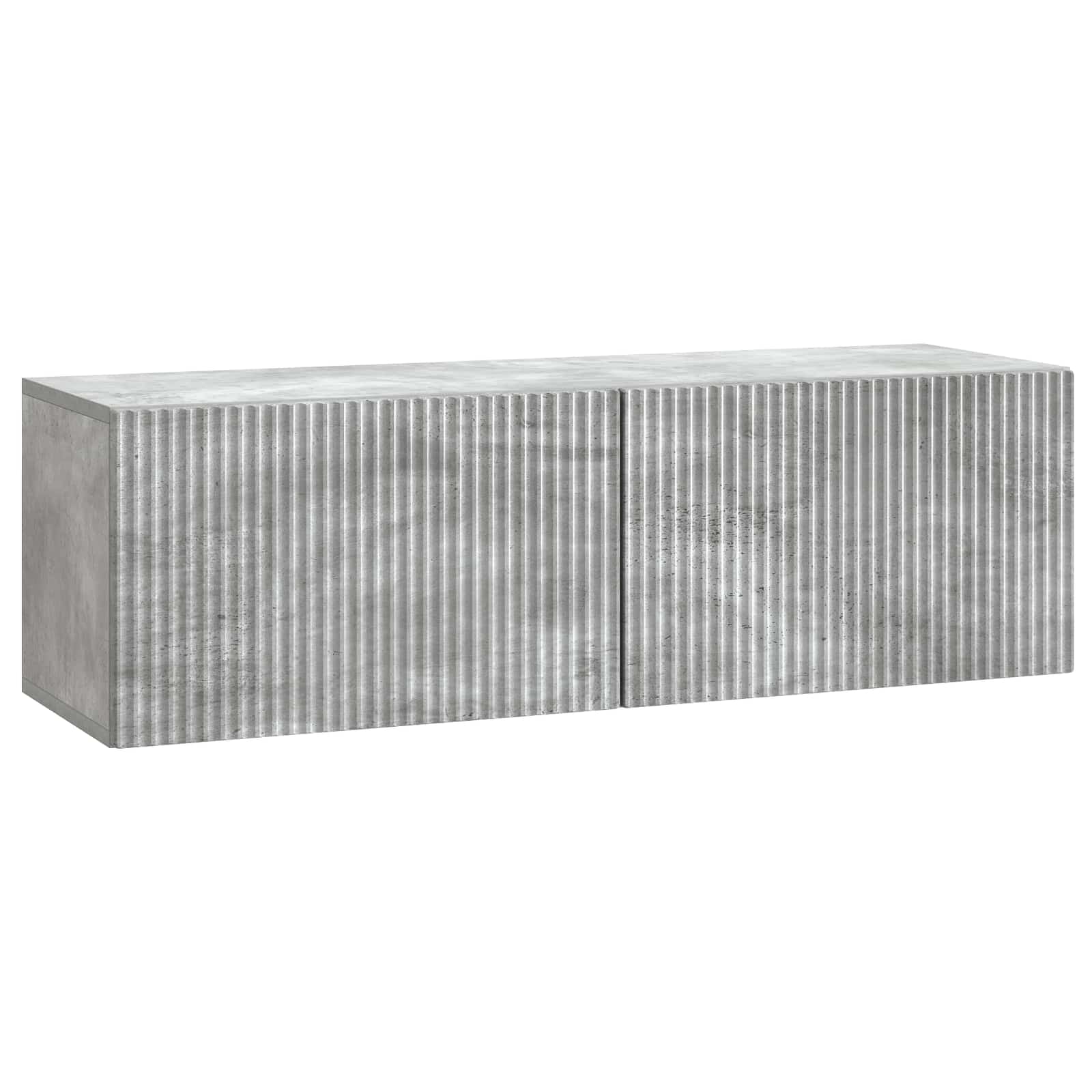 Wandmontierter TV-Schrank 98 x 31 x 30 cm Betongrau