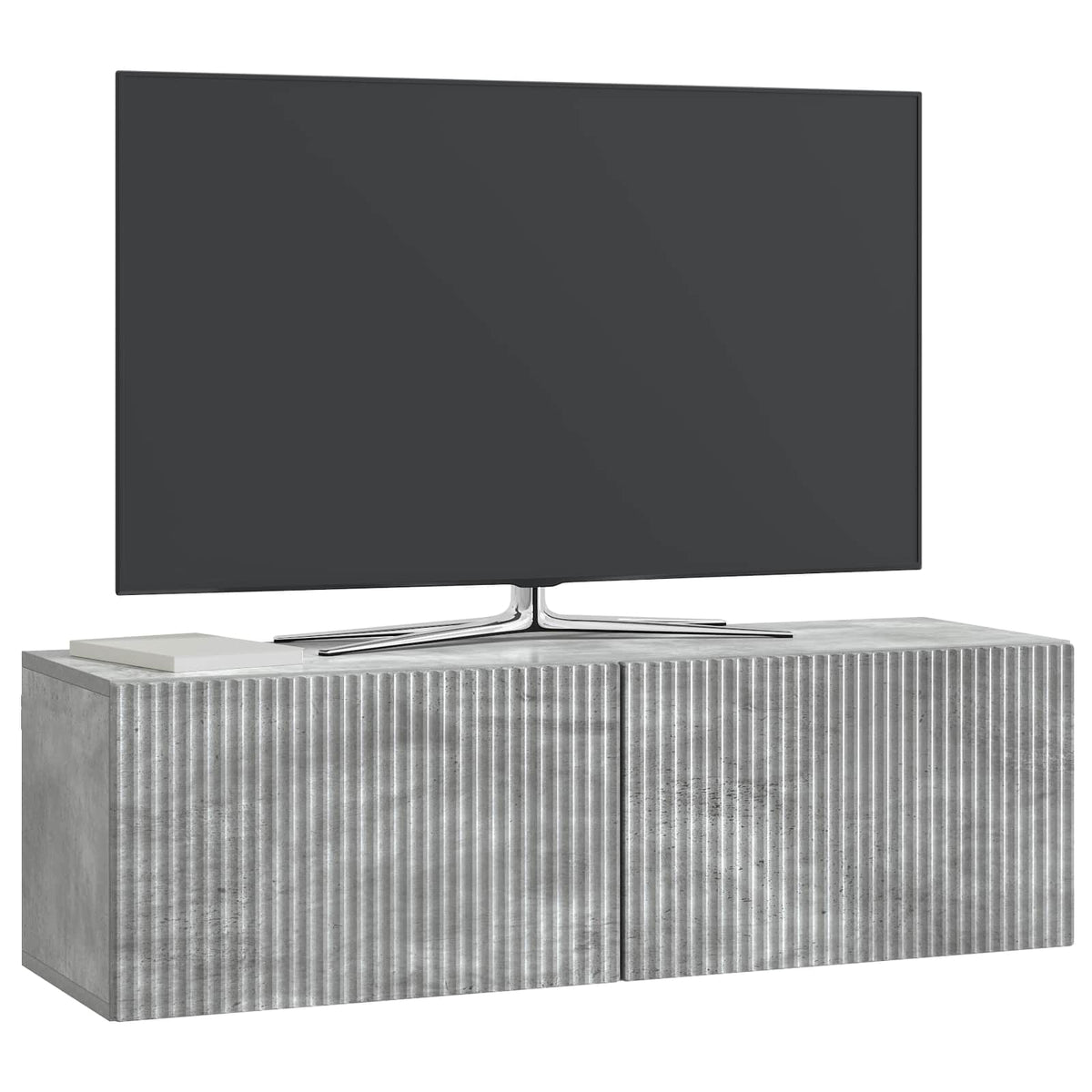 Wandmontierter TV-Schrank 98 x 31 x 30 cm Betongrau