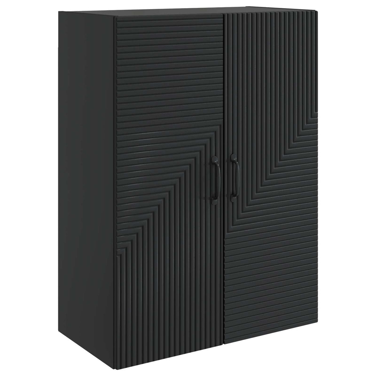 Wandschrank Schwarz 66 x 34,5 x 90 cm Holzwerkstoff