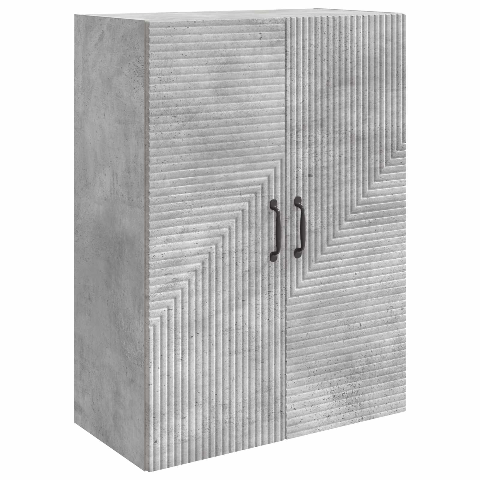 Wandschrank Betongrau 66 x 34,5 x 90 cm Holzwerkstoff