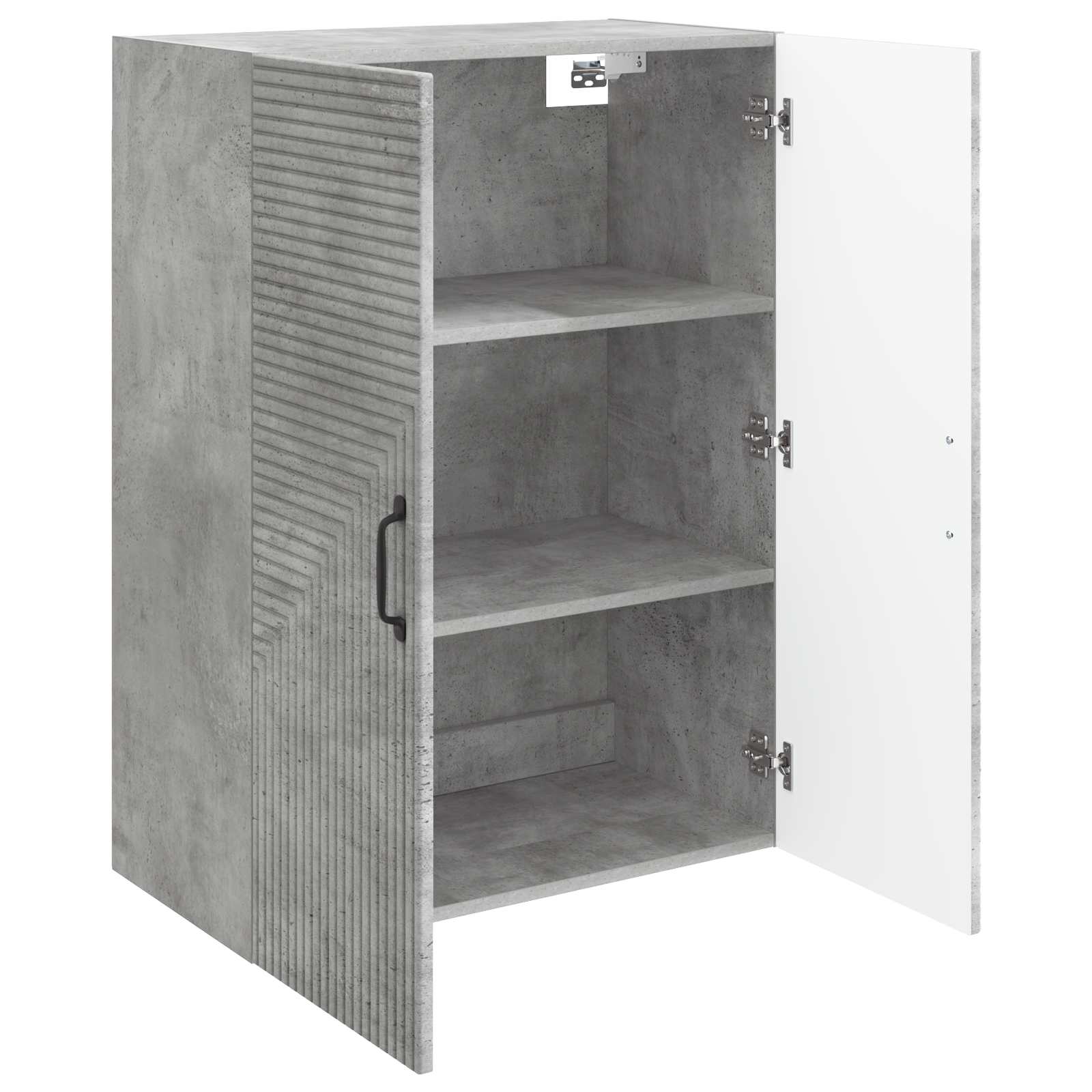 Wandschrank Betongrau 66 x 34,5 x 90 cm Holzwerkstoff