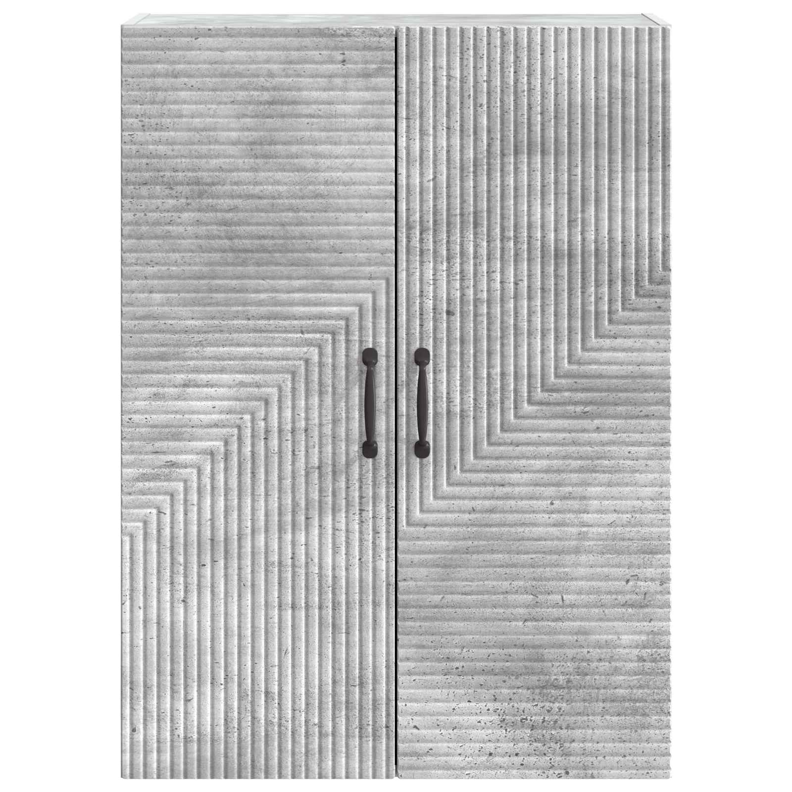 Wandschrank Betongrau 66 x 34,5 x 90 cm Holzwerkstoff