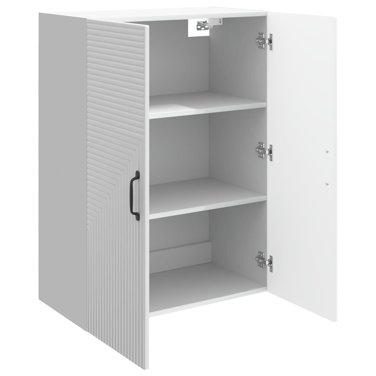 Wandschrank Hochglanz Weiß 66 x 34,5 x 90 cm Holzwerkstoff
