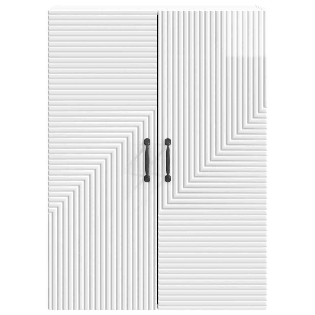 Wandschrank Hochglanz Weiß 66 x 34,5 x 90 cm Holzwerkstoff