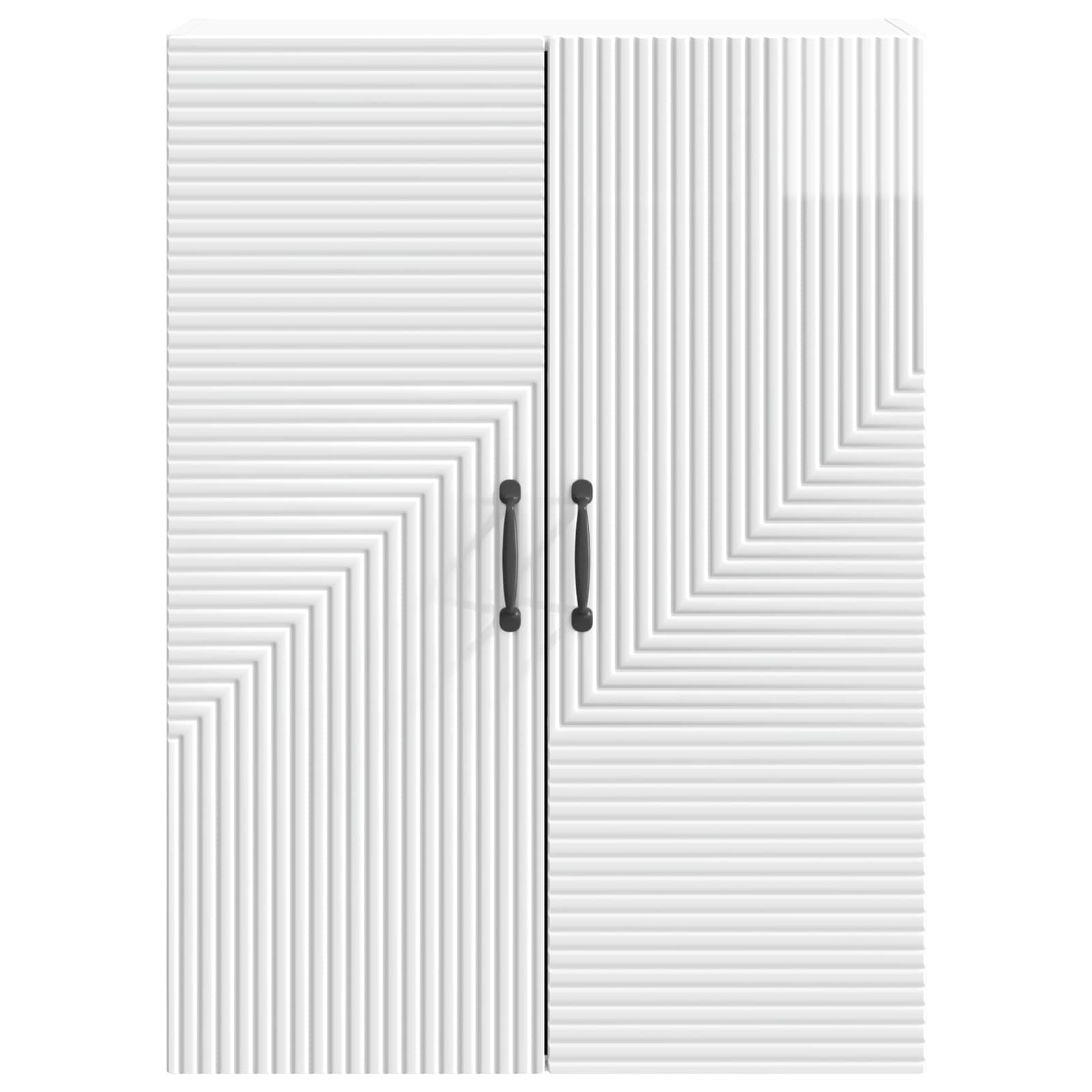 Wandschrank Hochglanz Weiß 66 x 34,5 x 90 cm Holzwerkstoff