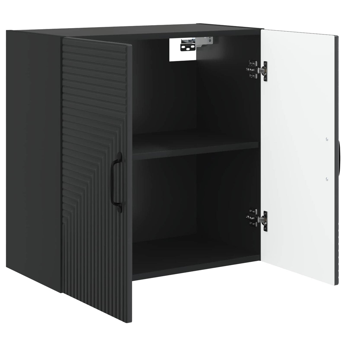 Wandschrank Schwarz 59 x 31 x 60 cm Holzwerkstoff