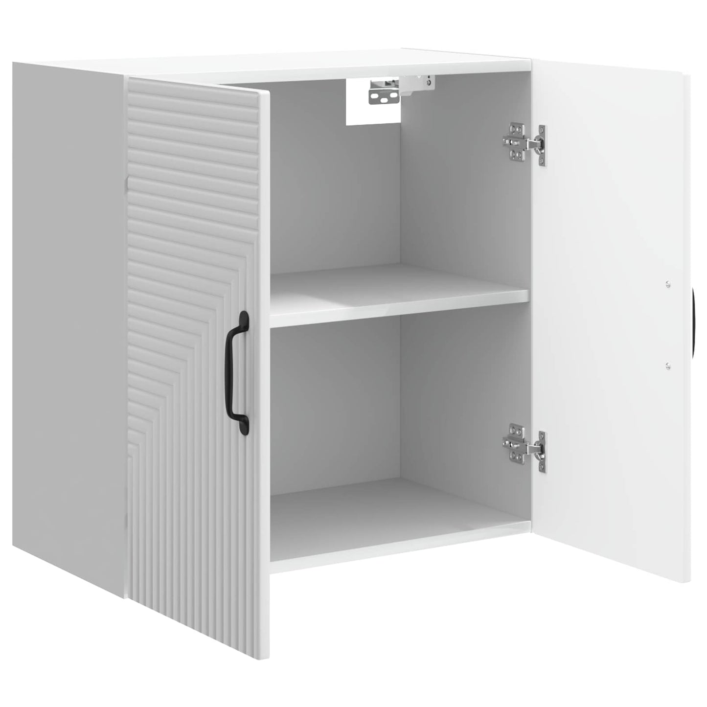 Wandschrank Hochglanz Weiß 59 x 31 x 60 cm Holzwerkstoff