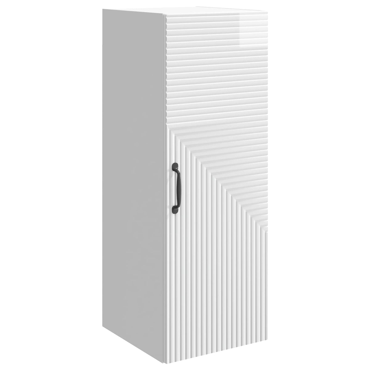 Wandschrank Hochglanz Weiß 33 x 34,5 x 90 cm Holzwerkstoff