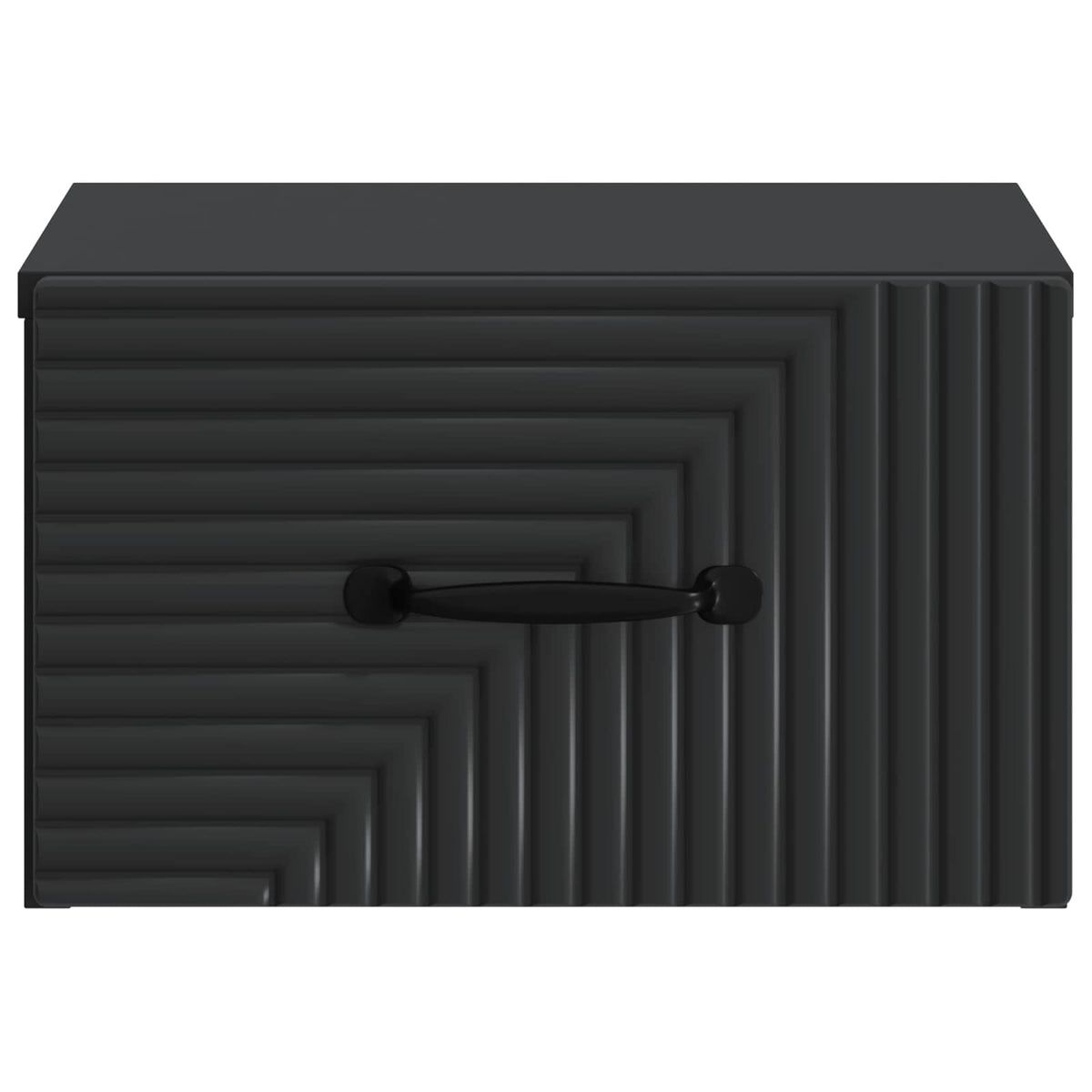 Wandmontierter Nachttisch 2 Stk. Schwarz 34,5 x 33 x 20 cm