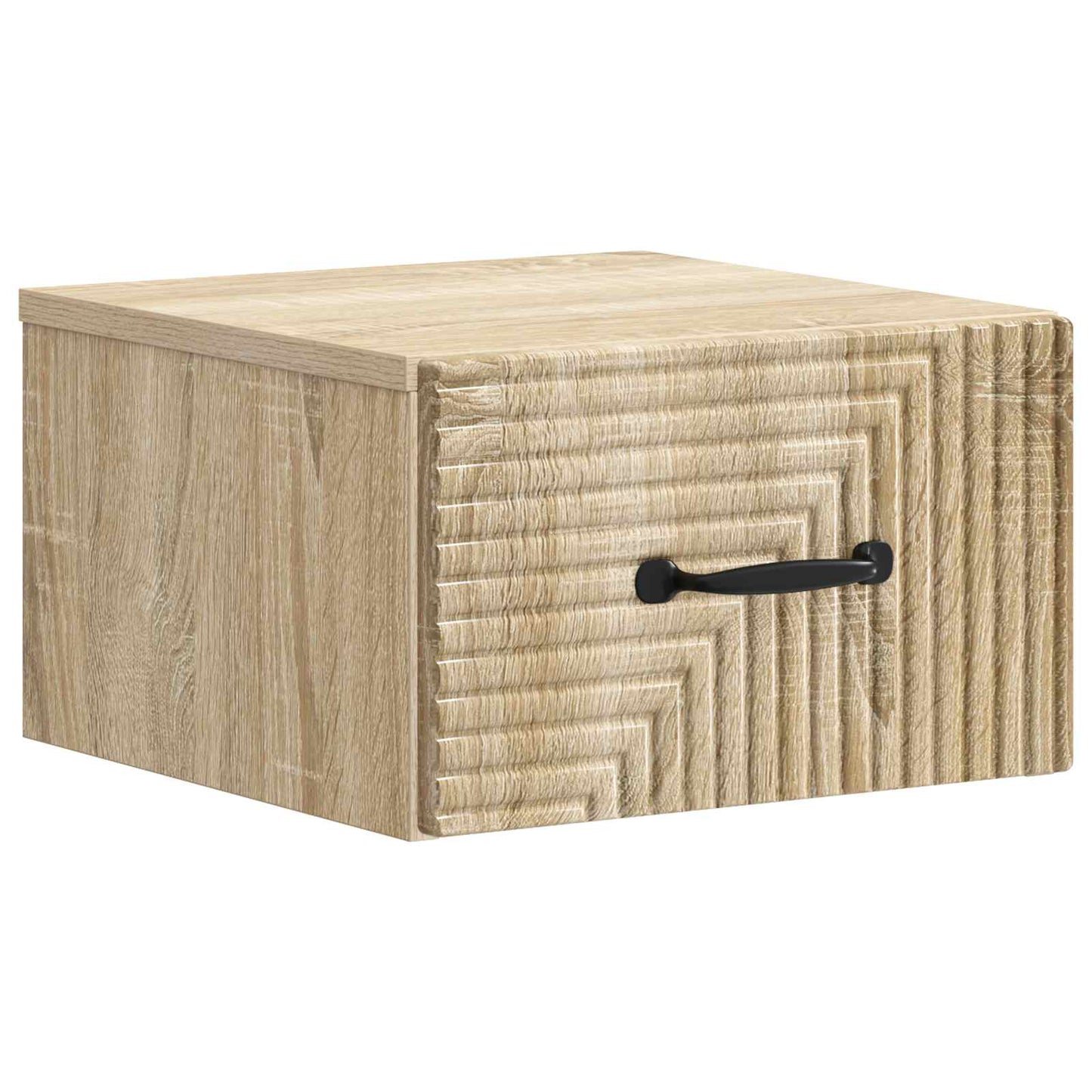 Wandmontierter Nachttisch 2 Stk. Sonoma-Eiche 34,5 x 33 x 20 cm