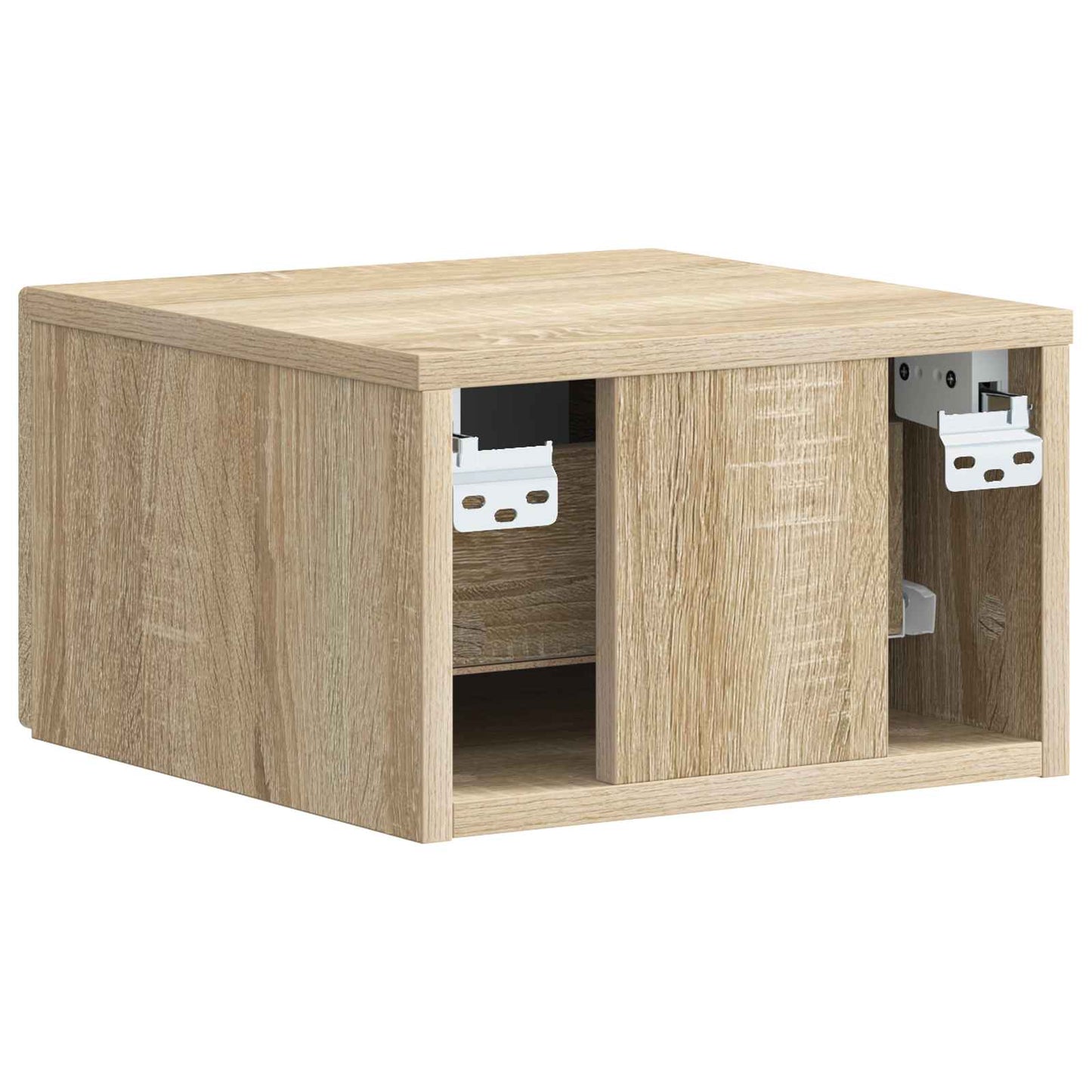 Wandmontierter Nachttisch 2 Stk. Sonoma-Eiche 34,5 x 33 x 20 cm