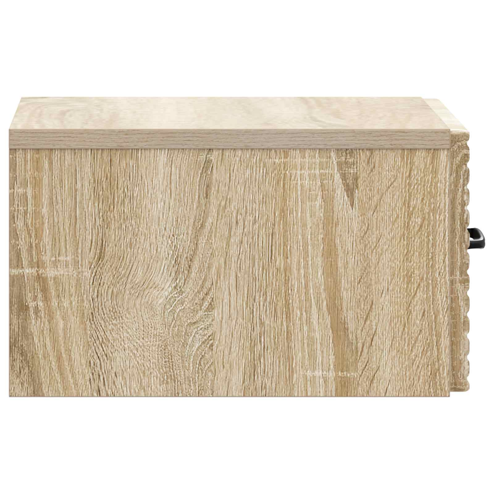 Wandmontierter Nachttisch 2 Stk. Sonoma-Eiche 34,5 x 33 x 20 cm